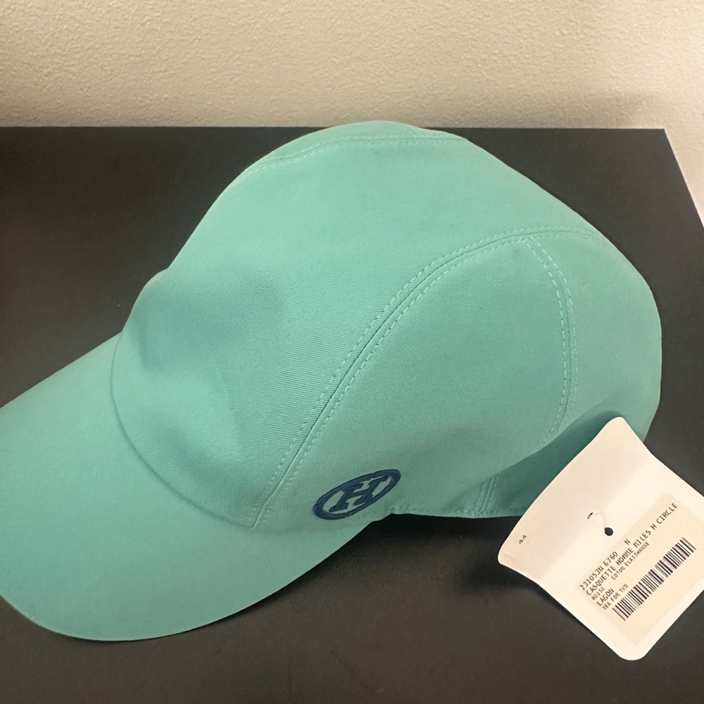 Hermes Teal Cap NWT